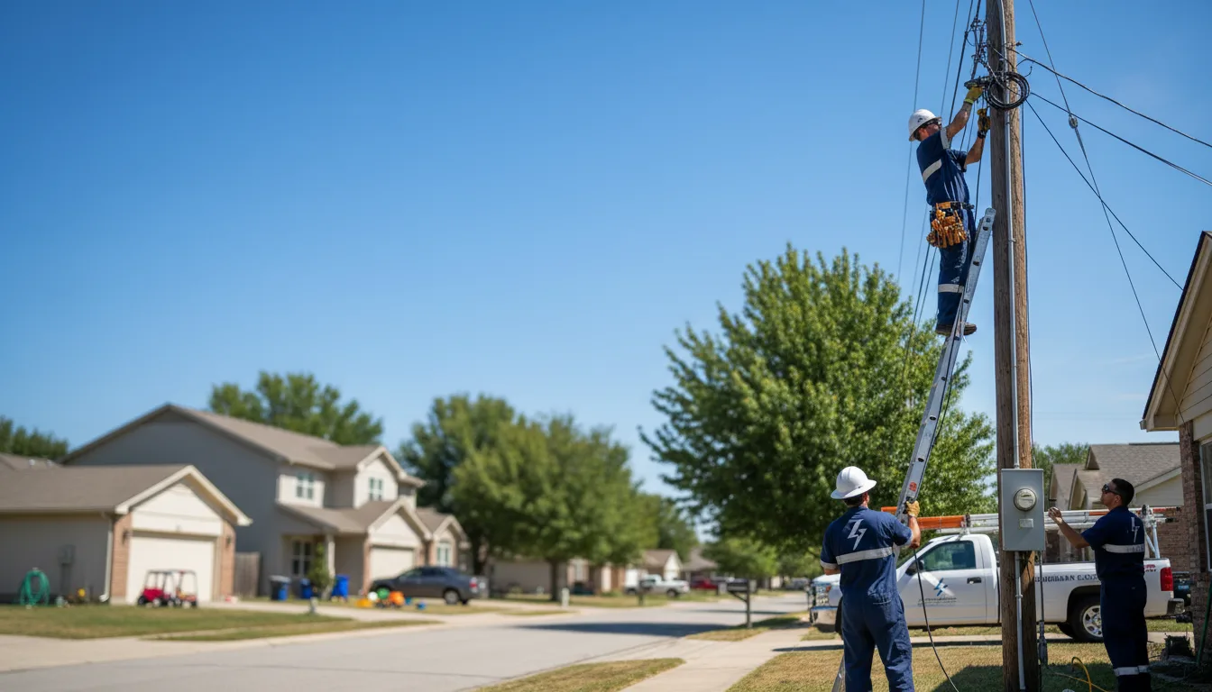 Residential electrician providing installation services in Peridot, AZ